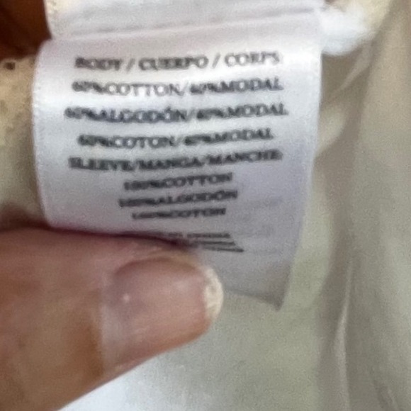 RAILS White Cotton Puff Sleeve T-Shirt Eyelet Trim Laurel Top Size Small - Picture 9 of 9